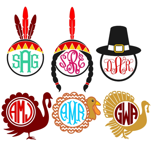 Thanksgiving Svg Cuttable Frame Designs
