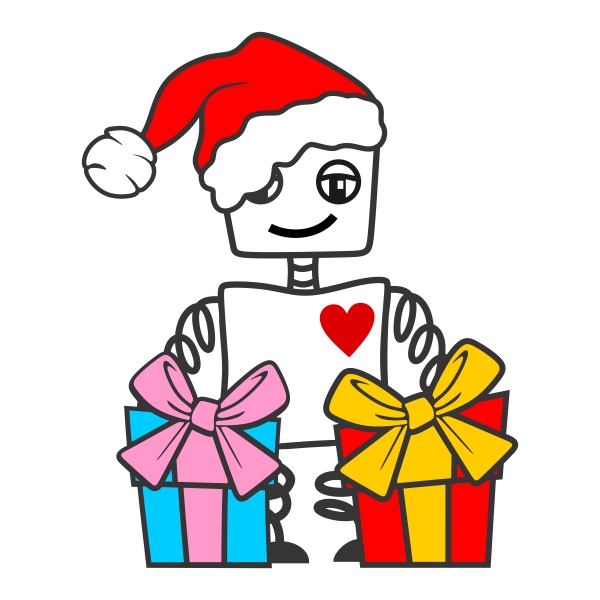 Robot Christmas Cuttable Designs