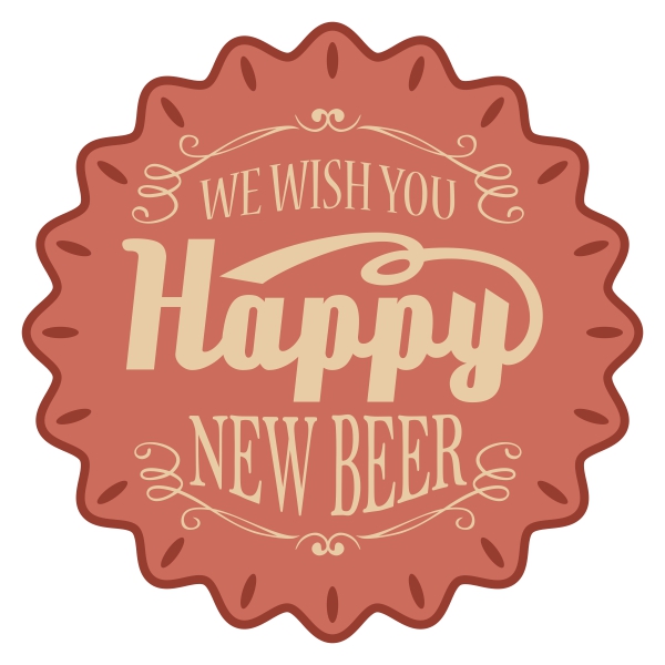 We Wish You Happy New Beer Svg Cuttable Design