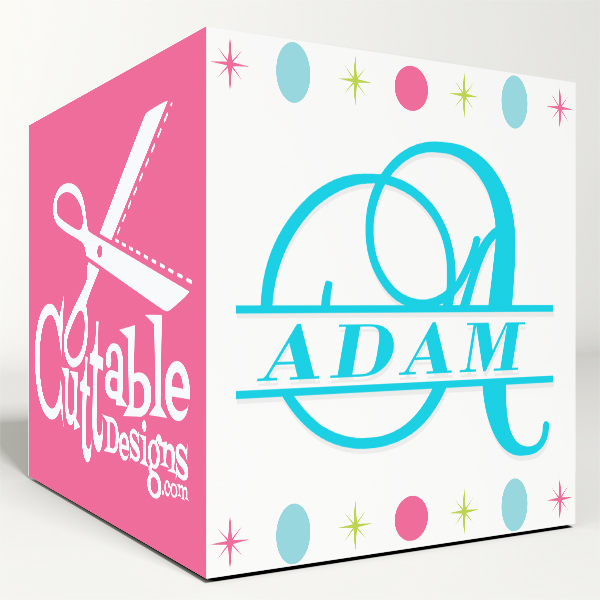 Split Script Cuttable Font