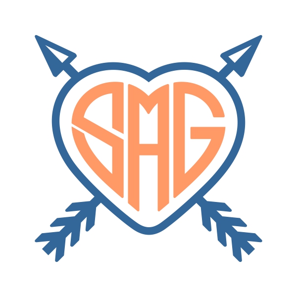 Arrow Heart Frames Cuttable Designs