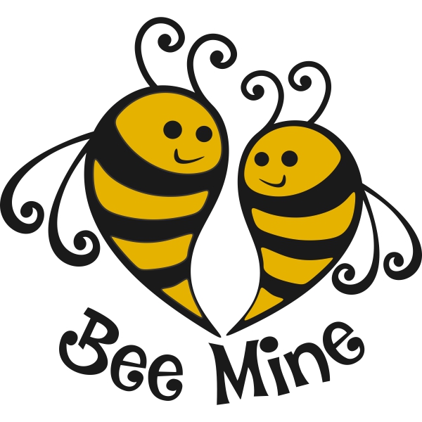 Bee Mine SVG Valentine's Day Cuttable Designs