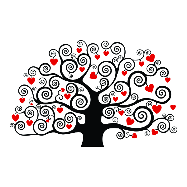 Tree Heart Love Svg Cuttable Designs