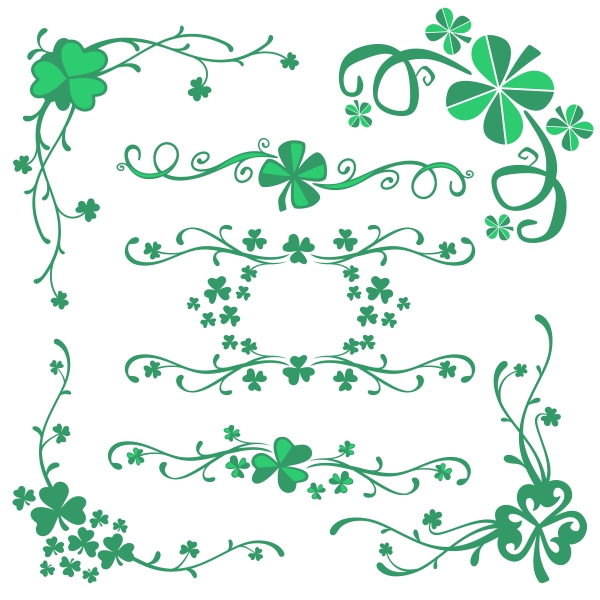 Shamrock Boarders Svg Cuttable Designs