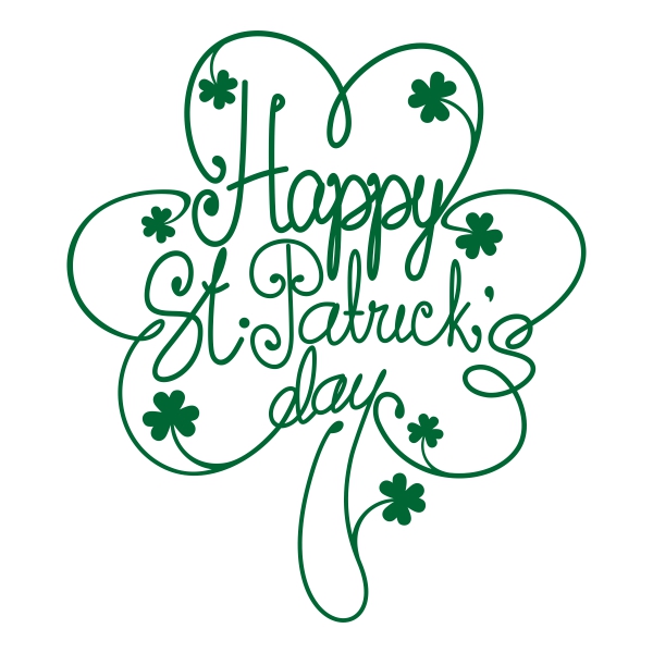 Happy St. Patrick's Day Svg Cuttable Design