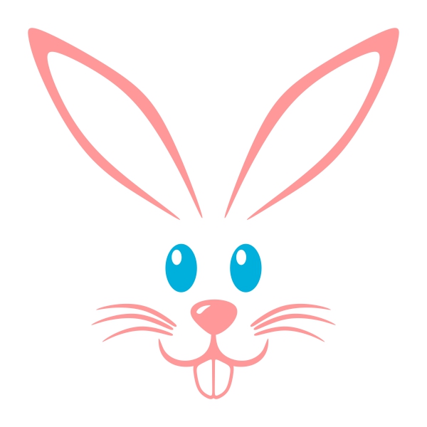 Easter Bunny Face Svg Cuttable Designs