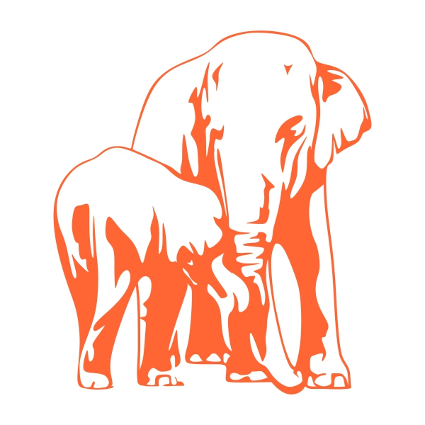 Elephant Mother Svg Cuttable Designs