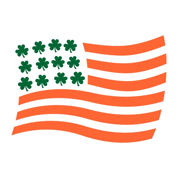 Irish American Flag Cuttable Designs