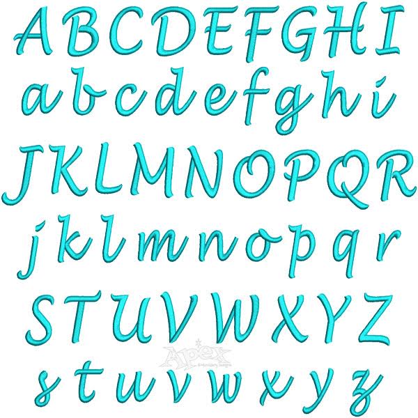 Bahia Embroidery Font