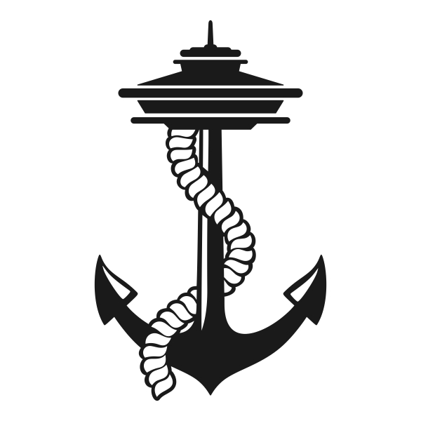 Seattle Anchor SVG Cuttable Designs