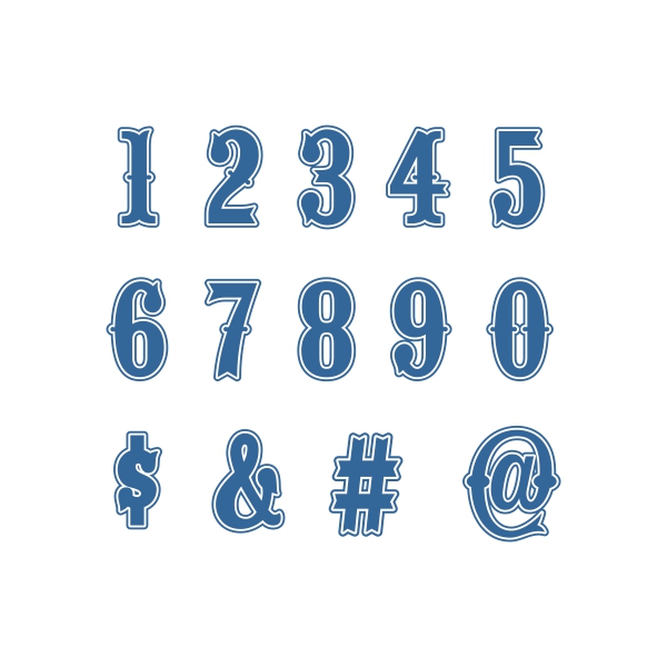 Baseball Style SVG Cuttable Fonts