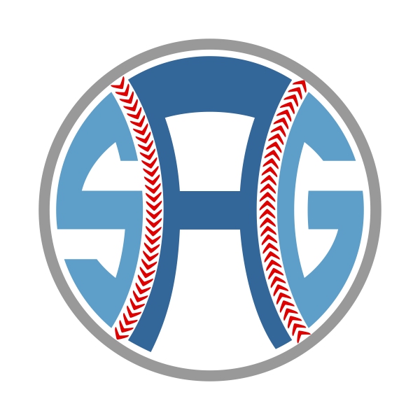 Round Baseball Monogram SVG Cuttable Fonts