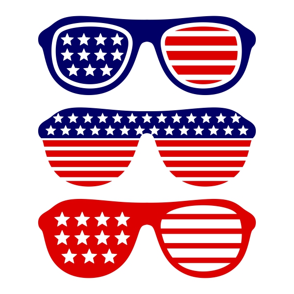 USA America Merica Sunglasses SVG Cuttable Designs