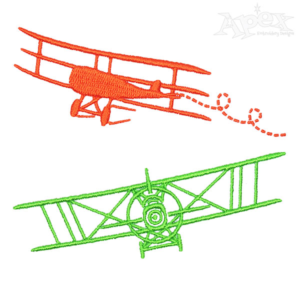 Airplane Embroidery Designs