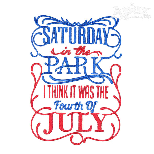 American USA flag Saturday Pack Embroidery Designs
