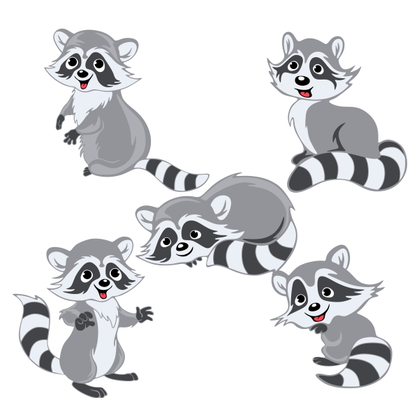 Raccoon Pack SVG Cuttable Designs