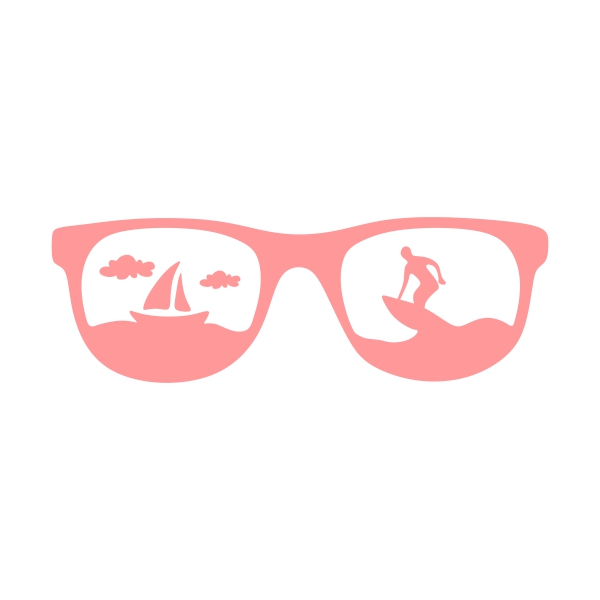 Beach Sunglasses SVG Cuttable Designs