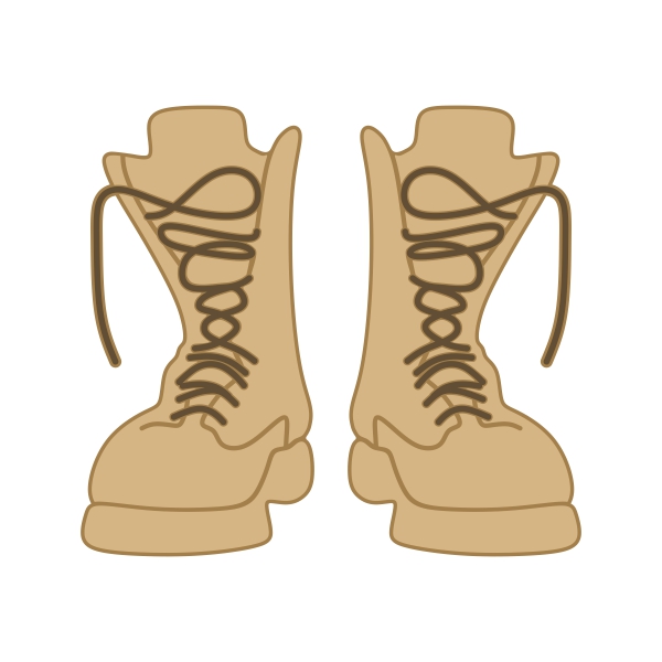 Combat Boot SVG Cuttable Designs