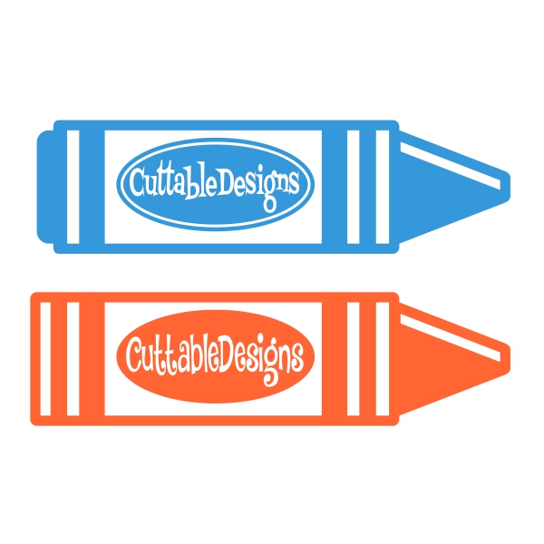 Crayon SVG Cuttable Frames