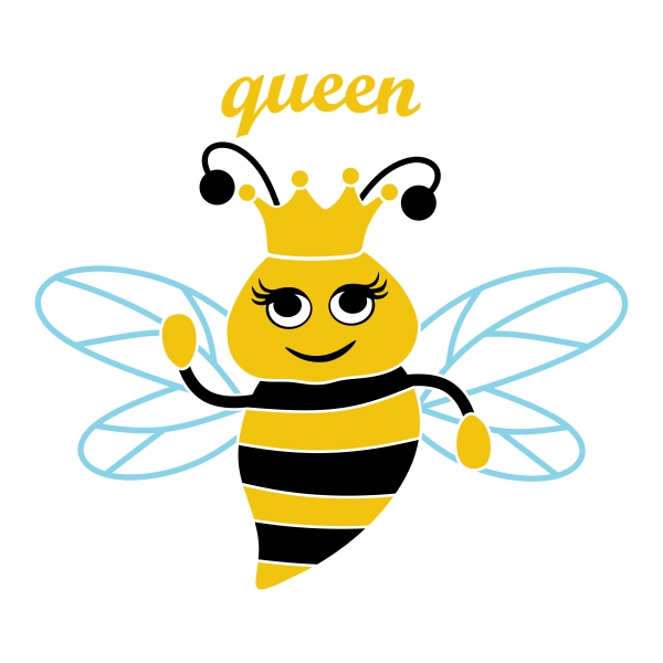 Queen Bee SVG Cuttable Designs
