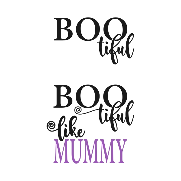 Boo-tiful SVG Cuttable Designs