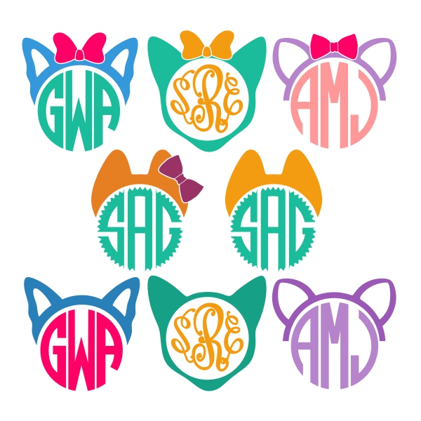 Cat SVG Cuttable Frames