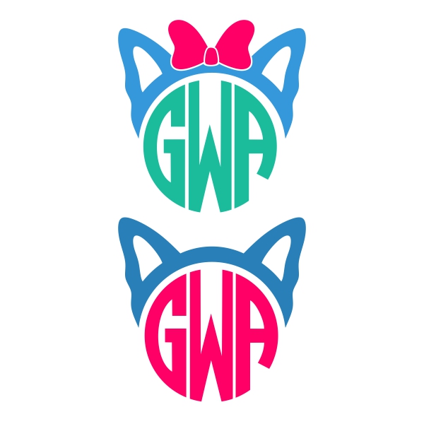 Cat SVG Cuttable Frames
