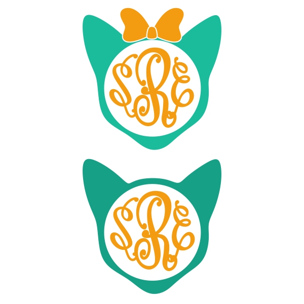 Cat SVG Cuttable Frames