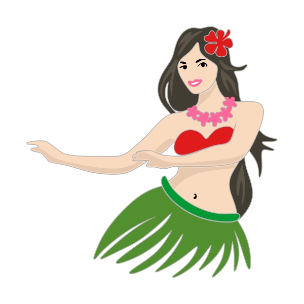 Hula Dancer SVG Cuttable Designs