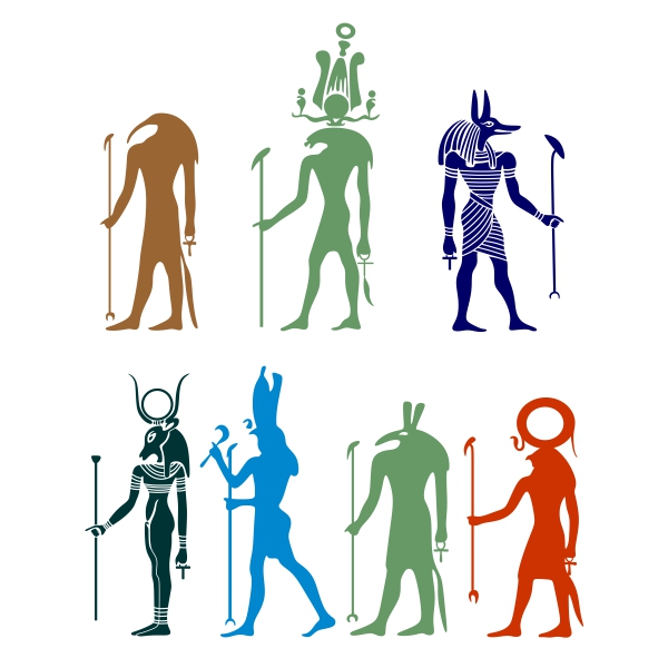 Ancient Egyptian Gods SVG Cuttable Designs