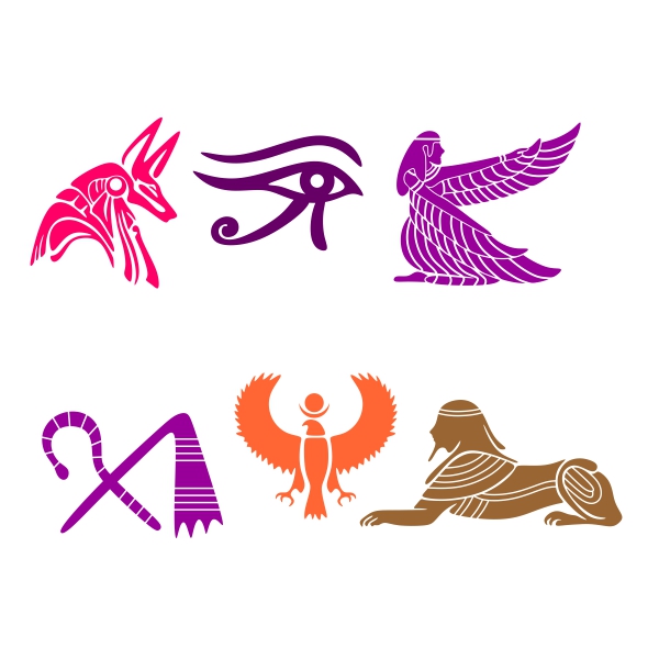 Ancient Egyptian Gods SVG Cuttable Designs
