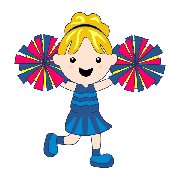 Cute Cheer Girls SVG Cuttable Designs