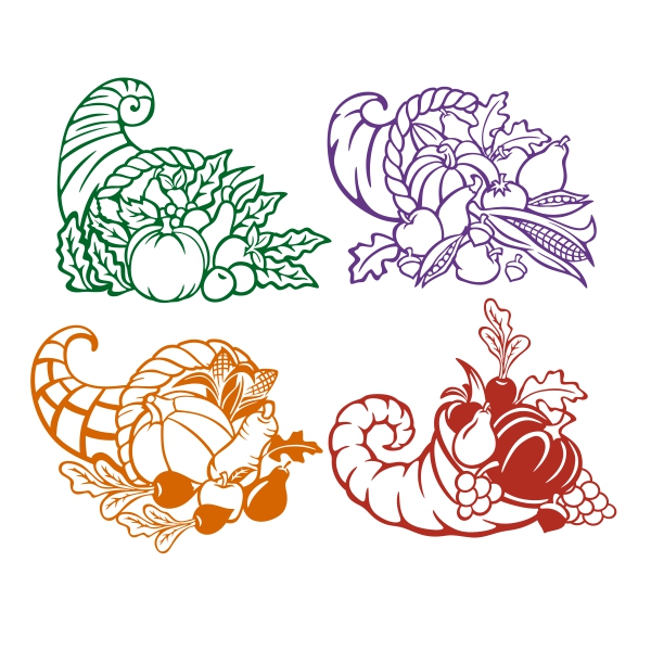 Cornucopia Pack SVG Cuttable Designs