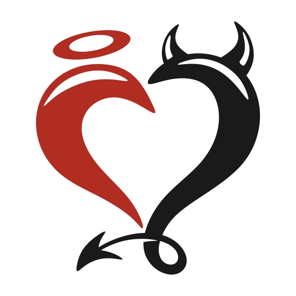 Devil Heart SVG Cuttable Designs
