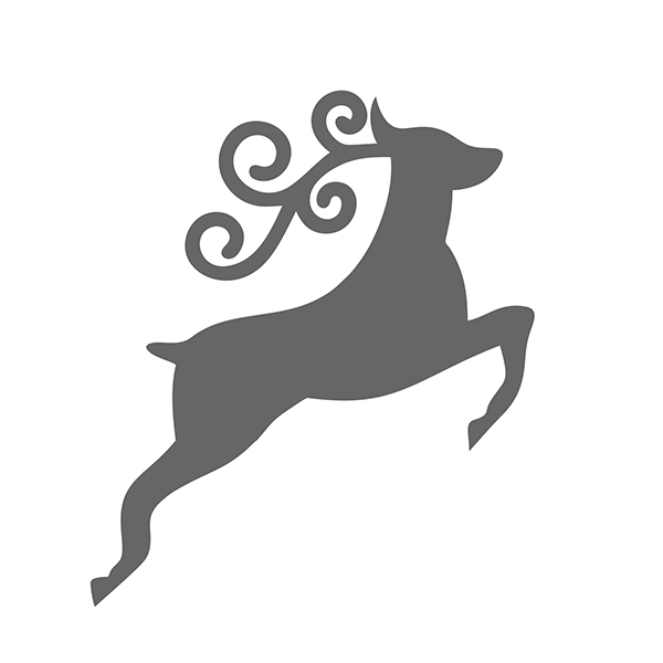 Flying Reindeer Silhouette SVG Cuttable Files