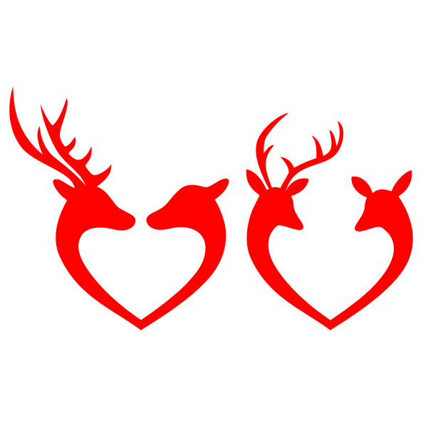 Buck and Doe Deer Cuttable Files