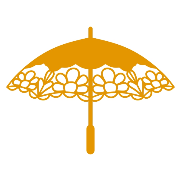 Flourish Umbrella SVG Cuttable Designs