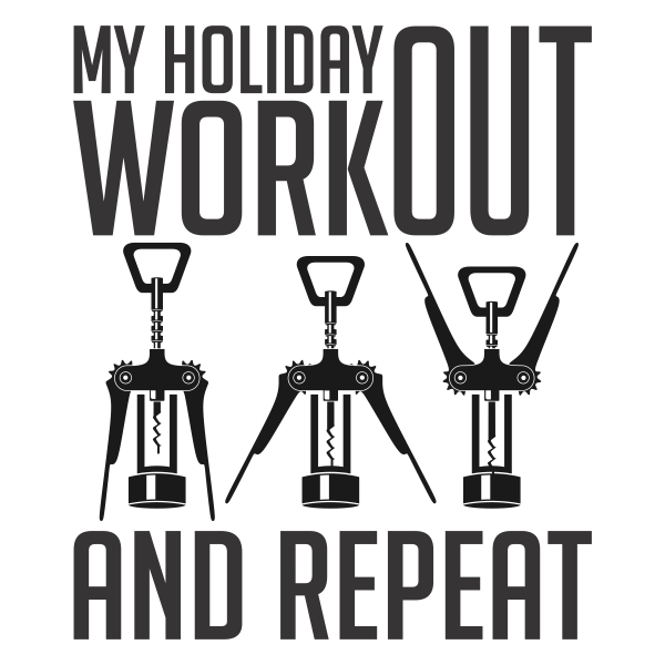 Holiday Workout Wine SVG Files