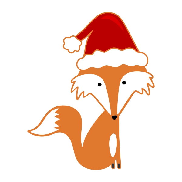 Fox Christmas SVG Cuttable Designs