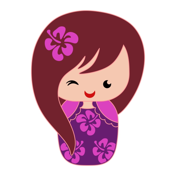 Lovely Girl Doll SVG Cuttable Designs