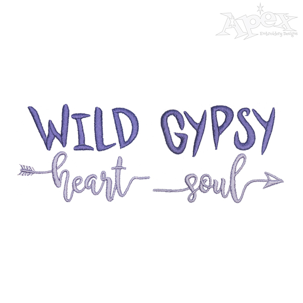 Mother Wild Heart Embroidery Designs