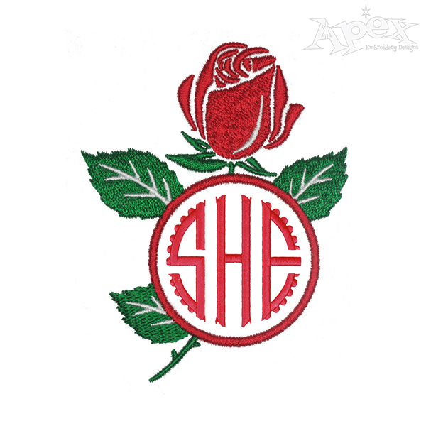 Rose Flower Embroidery Design