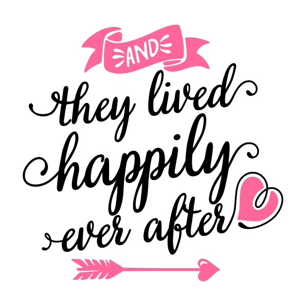 Lived Happily SVG Cuttable Designs