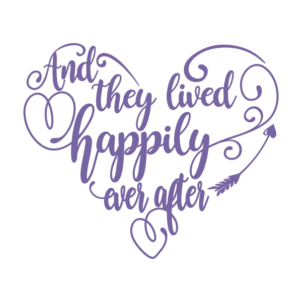 Lived Happily SVG Cuttable Designs