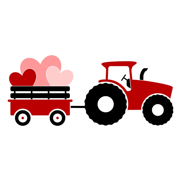 Wagon Tractor SVG Cuttable Designs