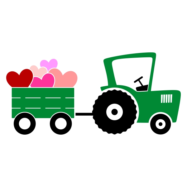 Wagon Tractor SVG Cuttable Designs