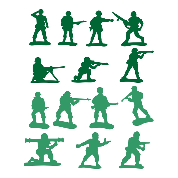 Military Soldier Silhouette SVG Cuttable Design