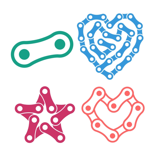 Bike Chain SVG Cuttable Design