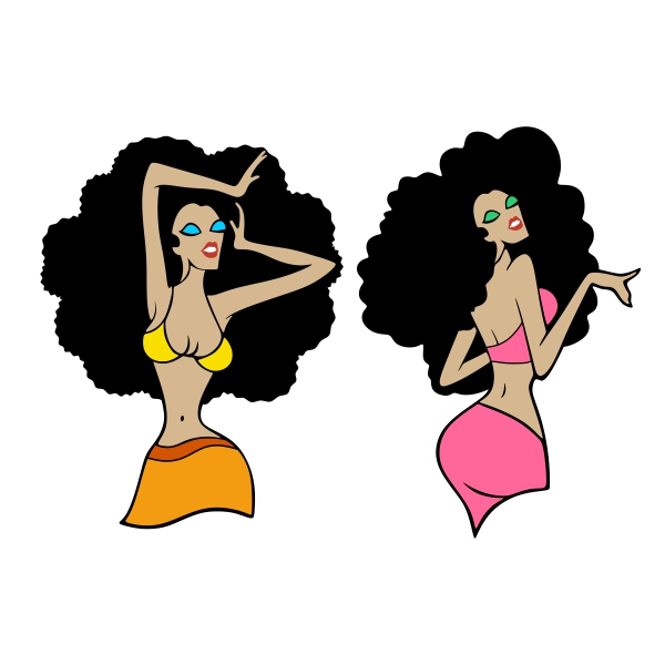 African Lady SVG Cuttable Design