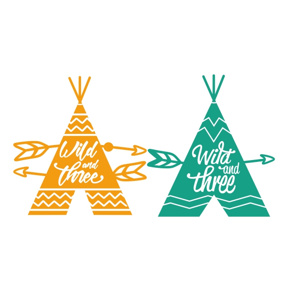 Wild and Three SVG Cuttable Design